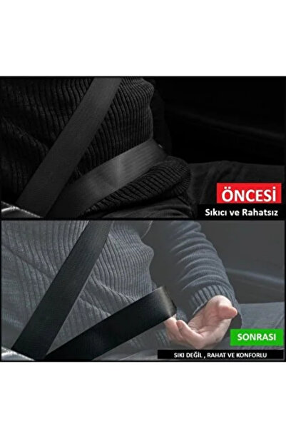 MEFAUTO Tüm Araçlar İçin Emniyet Kemeri Kayma Önleyici Klipsi Toka Stoperi Düğmesi Çıtçıt Geçmeli (5 Adet)