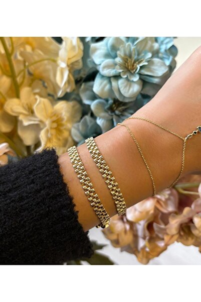Ceso Accesories 14 K Altın Renk Jubilee Model Zincir Bileklik