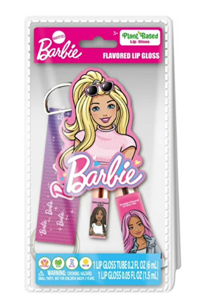 TOWNLEY GIRL Barbie Flovored Lip Gloss 1 Lip GlossTube 6 ml 1 Lip Gloss 1 ml ...