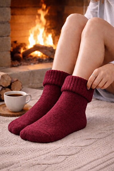 gigigiyim Curly Soft Textured Women's Wool Socks