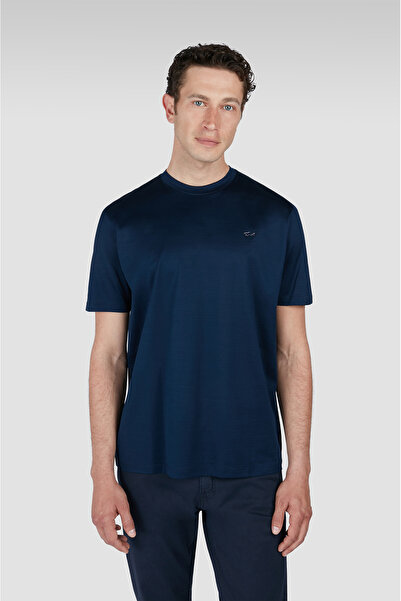 PAUL&SHARK MEN'S KNITTED T-SHIRT C.WCOTTON