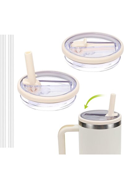 Ayıntaphome Quencher 40 Oz Uyumlu Pipetli Termos Sızdırmaz Kapak Seti – Pipet...