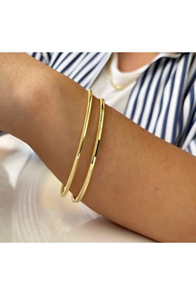 simurg jewellery Altın Kaplama Gümüş Ajda Bilezik