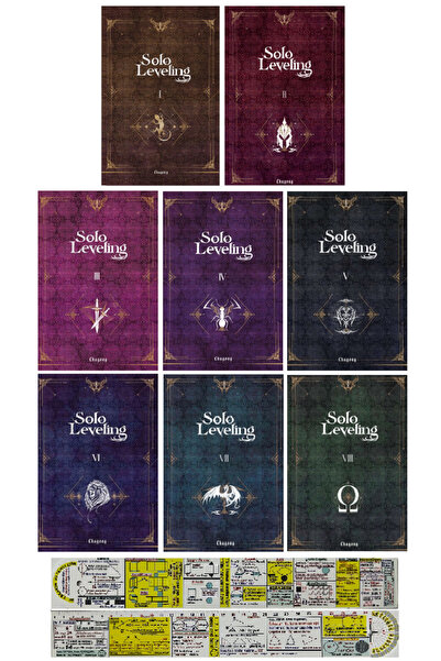 Komik Şeyler Solo Leveling Roman Seti 1-2-3-4-5-6-7-8 + özel Cetvel