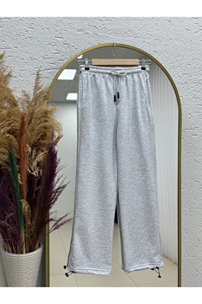 BENAHOLL Finelle Paça Sıkmalı 2 İp Eşofman-Ci9977 Gray