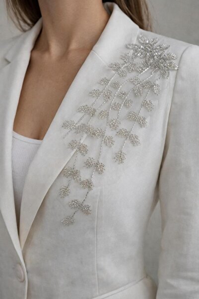 jasmina store tül üstü boncuk işlemeli aplike motif