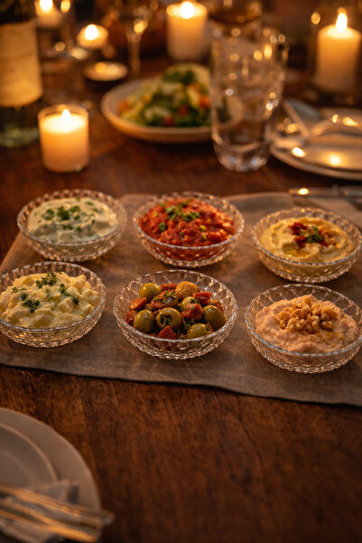 Evila Cam Çerezlik 6 Adet | Minimal ve Şık Tasarım 13,5 cm