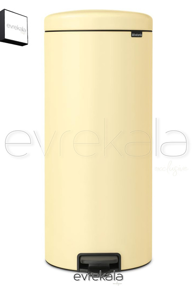 Brabantia Evrekala Çöp Kutusu Sarı 30 Lt Çöp Kovası Yeni Pedallı Seri - Evrek...