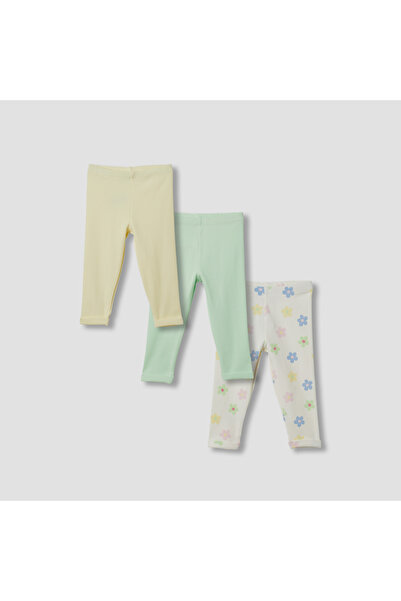 Juniors مجموعة متنوعة من السراويل الضيقة بحزام خصر مطاطي - مجموعة من 3 قطع