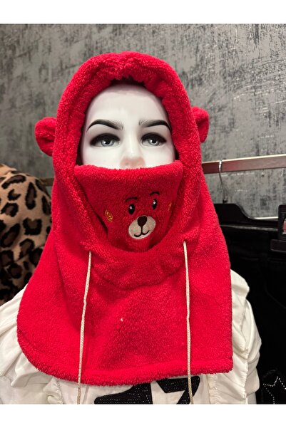 ÇAĞLA KURT Red Teddy Hat - Beanie