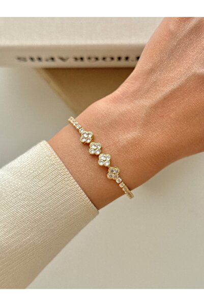 YOUES JEWELRY سوار نسائي من الفولاذ بتصميم بسيط على شكل مسار مائي