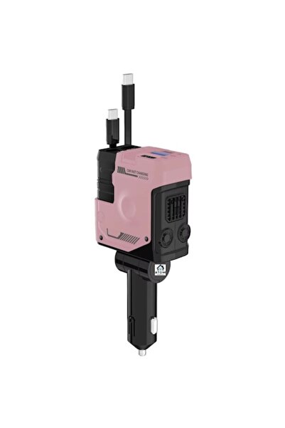 ATOM DEALS Încărcător auto retractabil 4 în 1