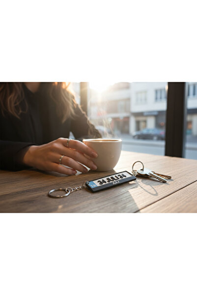 Dekor Kişiye Özel Plaka Tasarımlı İkili Anahtarlık Seti – 34 JULI 34