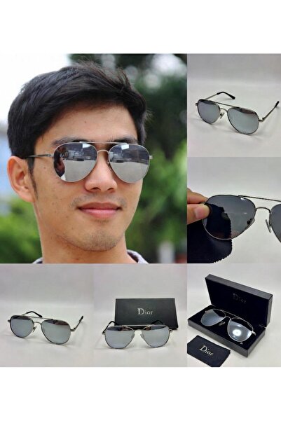 Dior Authentic Dior Silver Mirror Sunglasses, UV400 Protection, Unisex