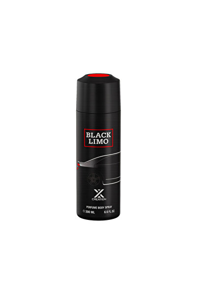 X Creation Black Limo Deodorant Body Spray for Men, Bold & Long-Lasting Fragr...