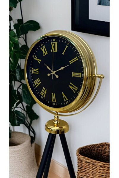 Leyaton Gold Asalet Tripod Stand Clock Lwlhm-Rsyt34