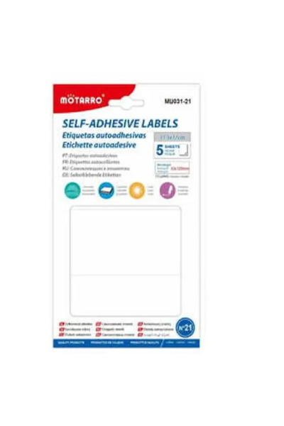 MOTARRO Adhesive Labels MU031-21 – Self Adhesive Stickers for Office, School ...