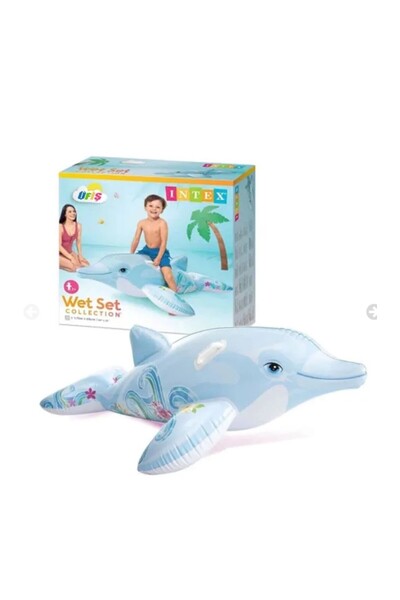 Intex ENZH ONLİNE MARİN yunus balığı görselli şişme deniz yatağı