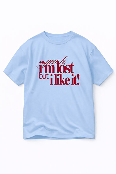 LORVEX T-Shirt Oversized Comfortable Fit Unisex I Like It Ba Printed 100% Cotton