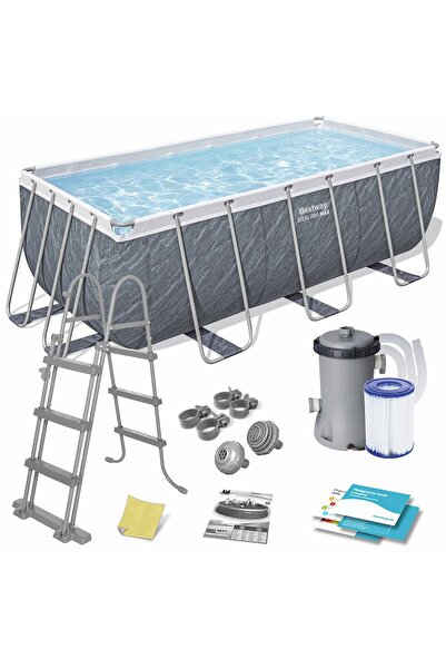 Other Basen ogrodowy stelażowy 412 x 201 x 122 cm 11w1 Bestway 56722