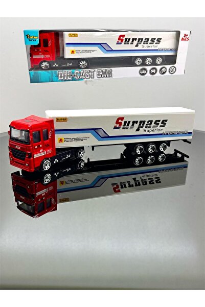 SCOWETTO لعبة شاحنة معدنية مصبوبة - شاحنة سوبر باور 24 تشيك دروب تراك باللون ...