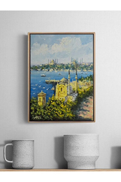 Simurg Sanatevi Zamanın İçinde Ortaköy Yağlı Boya Tablosu