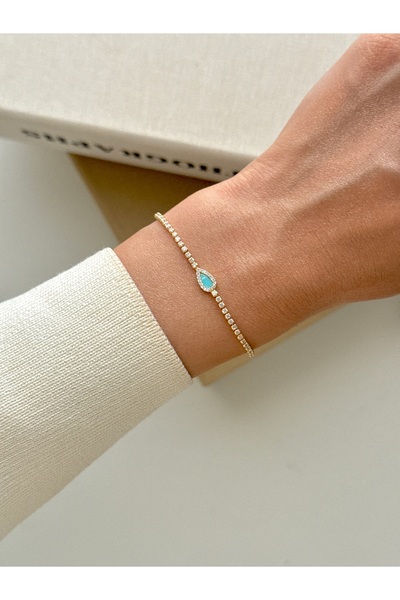 YOUES JEWELRY سوار نسائي من الفولاذ بتصميم بسيط على شكل مسار مائي