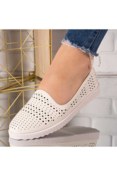 Sofia Store Balerini din piele ecologica perforati Kader