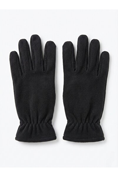 NO BRAND Siyah Unisex Yetişkin Polar Eldiven
