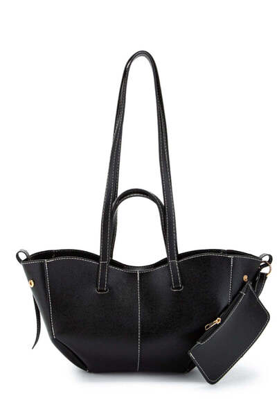 podyumgiyim Black Wallet Hand and Women's Shoulder Bag