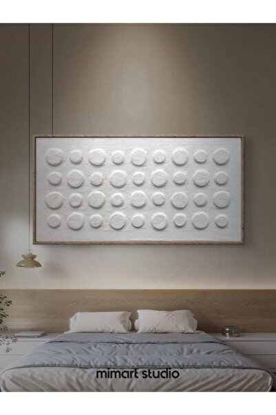 MimART STUDIO Dokulu Tablo 3 Boyutlu Geometrik Desenli - ECHO