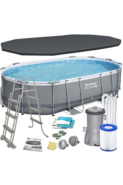 Other Basen ogrodowy stelażowy 488 x 305 x 107 cm 12w1 Bestway 56448