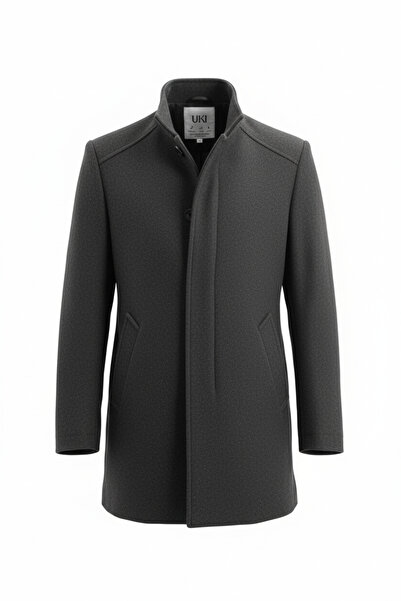 Uki ANTRASİT Kaşe Hakim Yaka Kaban