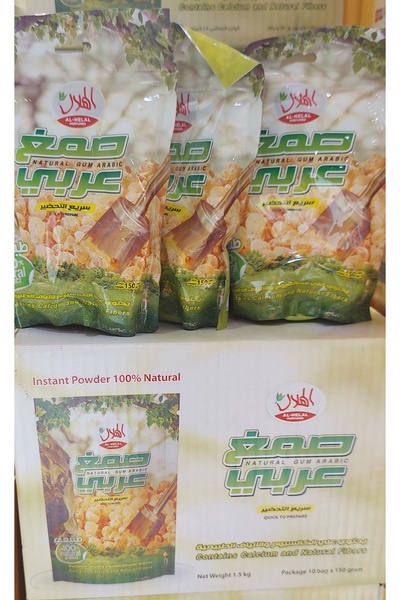 AL-HELAL Gum Arabic, 1 carton, 10 sachets, 150 grams each * 10 = 1500 grams