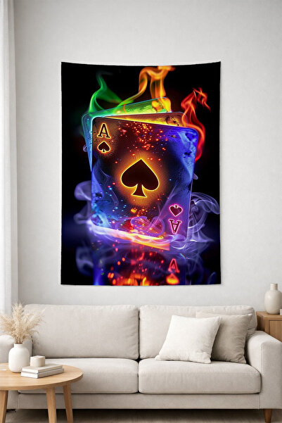 HalıOnline Gamer Konsol Desenli Duvar Örtüsü Duvar Halısı