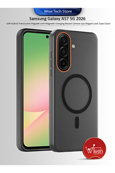 Wtech Samsung Galaxy A57 5G 2026 Hybrid Translucent Magsafe Raised Camera Lip...