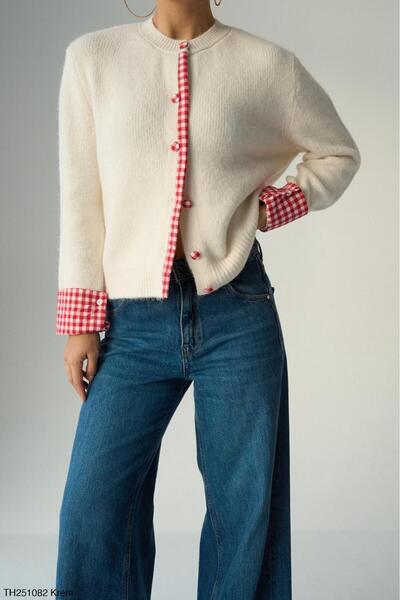 Lupies Kadın Dokuma Detaylı Triko Hırka