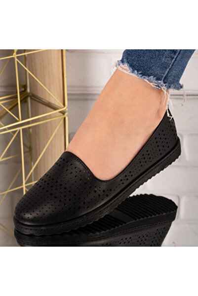 Sofia Store Balerini din piele ecologica perforati Kader