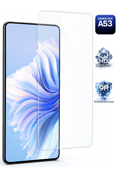 Tech&bello accessories واقي شاشة شفاف متوافق مع سامسونج A53، سمك 0.26 ملم، زج...