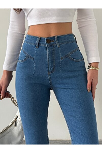 blue marlın Pre-Ironed Lycra Jeans with Tight Legs