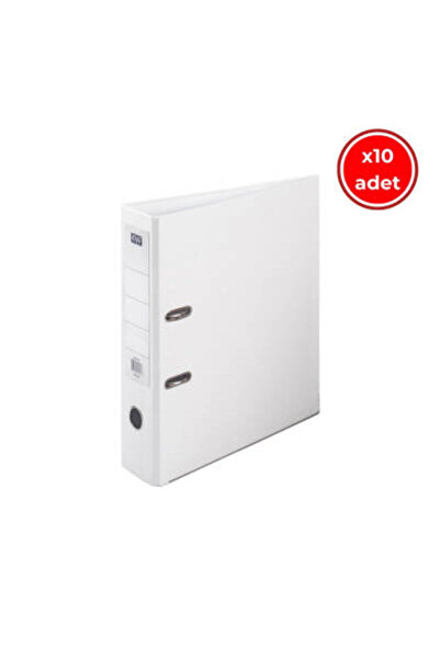 KRAF Офісний папку, 10 штук, широкий, розмір А4, 2 кільця, білий