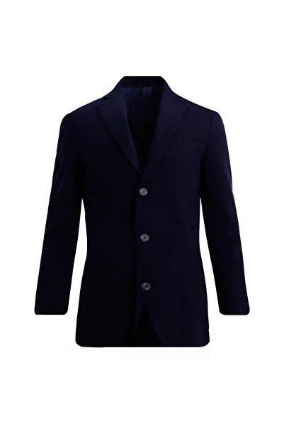 Uki LACİVERT Mono Yaka Kaban