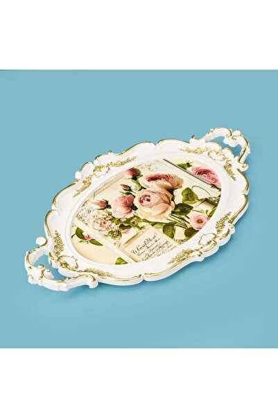 Evidea Kitchen Rose Hürem Tepsi - Renkli - 48 cm