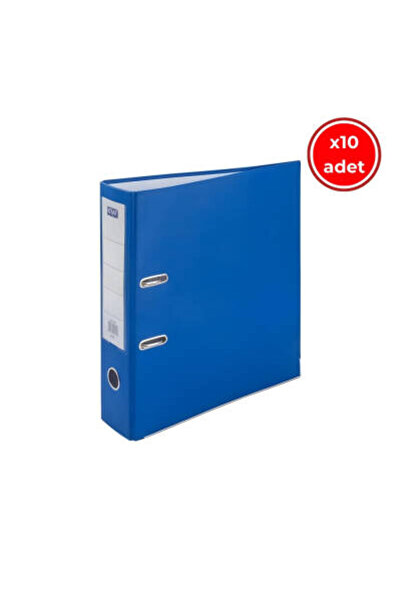 KRAF Офісний папку, 10 штук, широкий, розмір А4, 2 кільця, синій