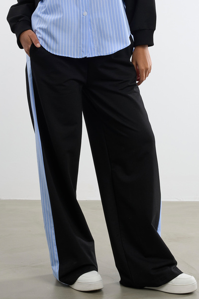 HANIQA Paneled Sweatpants with Elastic Waist |   P25270 |   110cm