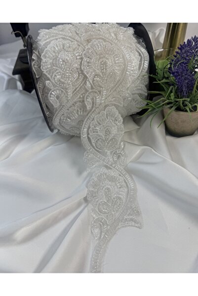 jasmina store boncuk işlemeli zarif dantel şerit