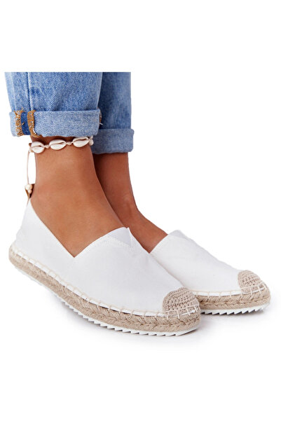 Big Star Shoes Espadrilles on a braided sole Big Star HH274493 Off White 37