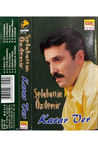 Kadıköy Plak Kulübü DİKKAT KASET! Selahattin Özdemir - Karar Ver DİKKAT KASET!