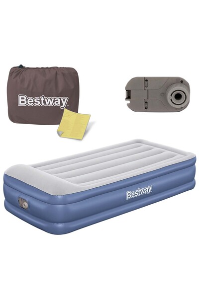 Other Materac dmuchany 191x97x46 cm z wbudowaną pompką elektryczną Bestway 67628