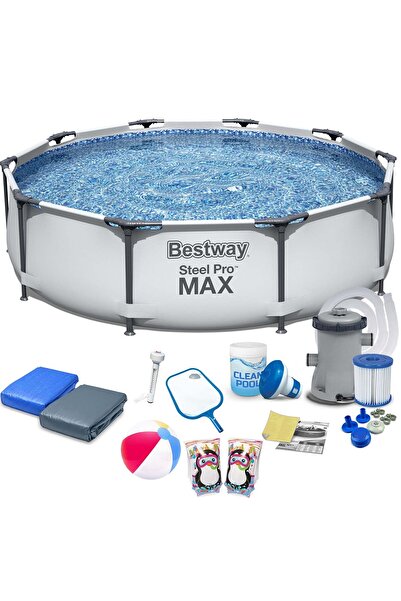 Other Basen ogrodowy stelażowy 305 x 76 cm 17w1 Bestway 56406